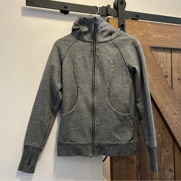 Lululemon Scuba Hoodie II Heathered Speckled Black - Picture 5 of 10